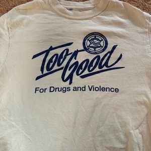 Vintage - too goo for drugs shirt